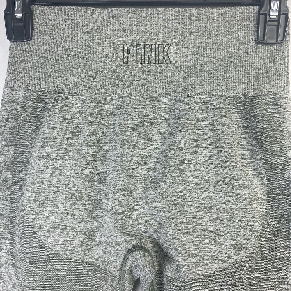 PINK Victoria's Secret Size Small Seamless Mesh Detail Womens Leggings Gray